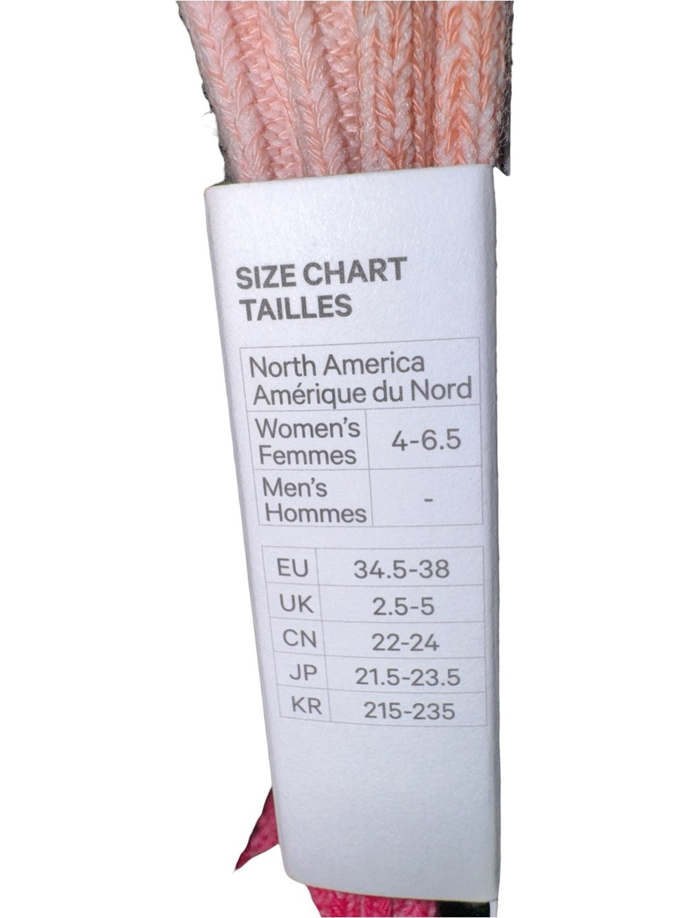 Lululemon Unisex Crew Length Ragg Socks Candy Cloud Pink Pearl S M NWT Sold Out - Picture 7 of 7